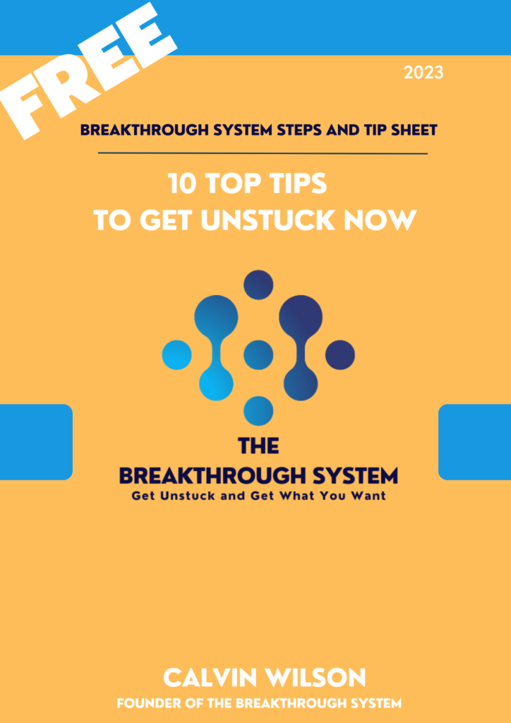 The top 10 tips to Get Unstuck Now Book Cover